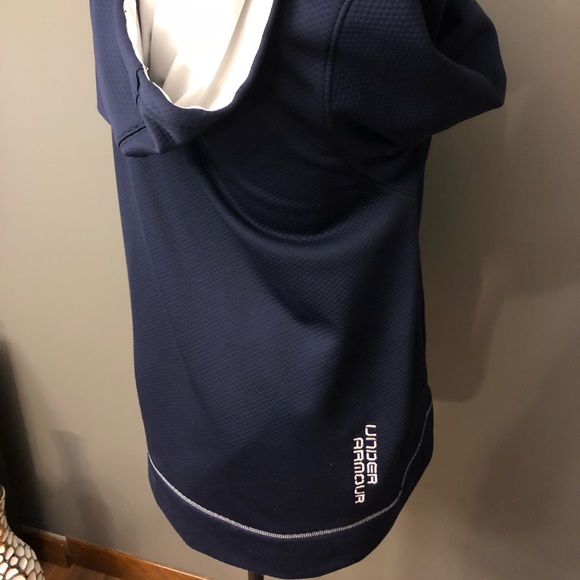 Under Armour Full Zip Hooded Sweatshirt, Navy - Picture 3 of 3